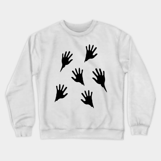 Creepy Hands Crewneck Sweatshirt by faiiryliite